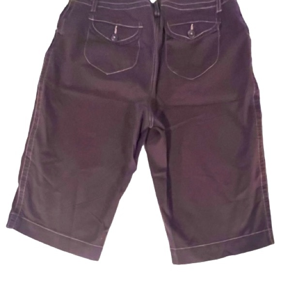 Style & Co. - Chocolate Brown Cotton Bermuda Shorts. - Picture 3 of 4